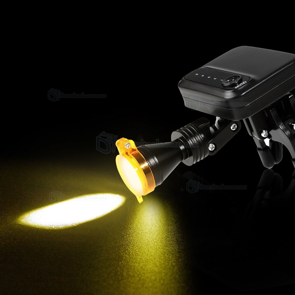 L&aacute;mpara frontal LED dental inal&aacute;mbrica de 5W con filtro y 2 bater&iacute;as